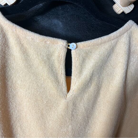 Mable Peach Terry Cloth Crop Tank Top Size Small - Picture 4 of 8